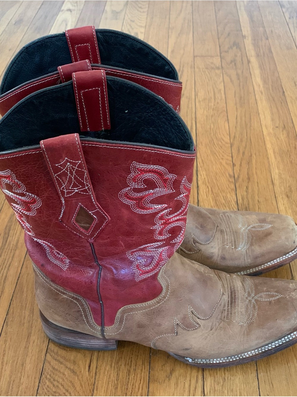 J.B. Dillon Reserve Men’s Western Leather Square Toe Boots Size: 13D
